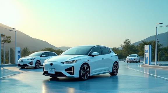 Electric and hydrogen vehicles at Nihon Auto Dynamics testing ground