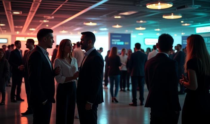 Automotive professionals networking at Nihon Auto Dynamics member event